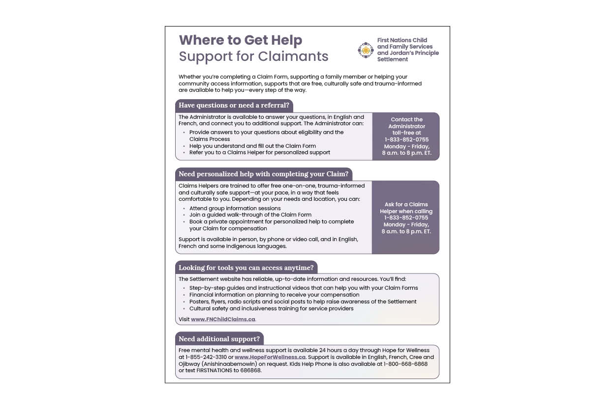 Handout: Claimant support