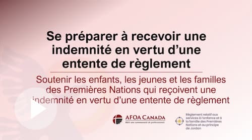 Regarder Se préparer à recevoir une indemnité en vertu d’une entente de règlement